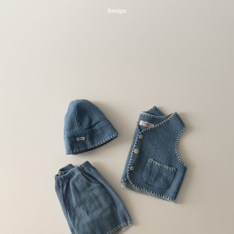Amigo - Korean Baby Fashion - #babywear - Denim Melo Vest - 11