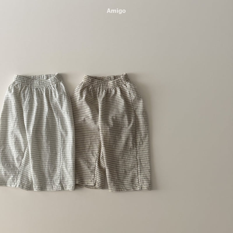 Amigo - Korean Baby Fashion - #babywear - Slub Stripe Pants - 5
