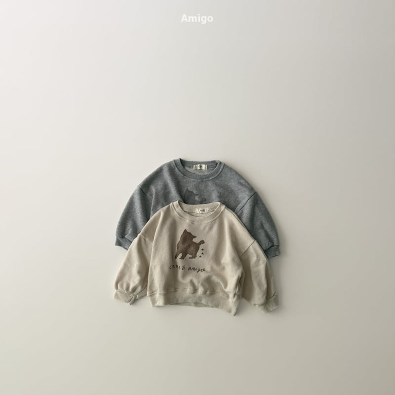 Amigo - Korean Baby Fashion - #onlinebabyboutique - Soft Cat Sweatshirt - 5