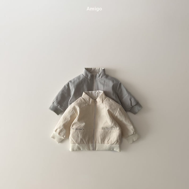 Amigo - Korean Baby Fashion - #onlinebabyboutique - Twill Jumper