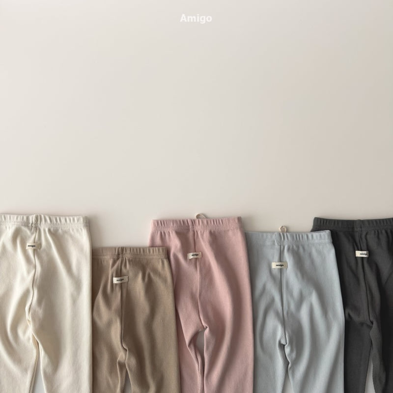 Amigo - Korean Baby Fashion - #onlinebabyboutique - Heat Rib Leggings - 5