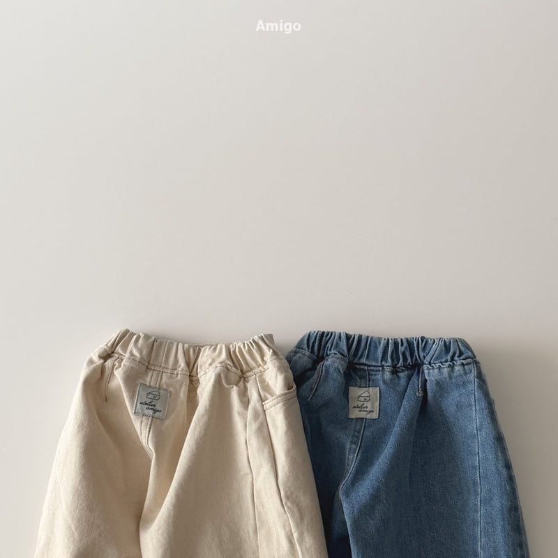 Amigo - Korean Baby Fashion - #onlinebabyboutique - Wide Denim Pants - 10