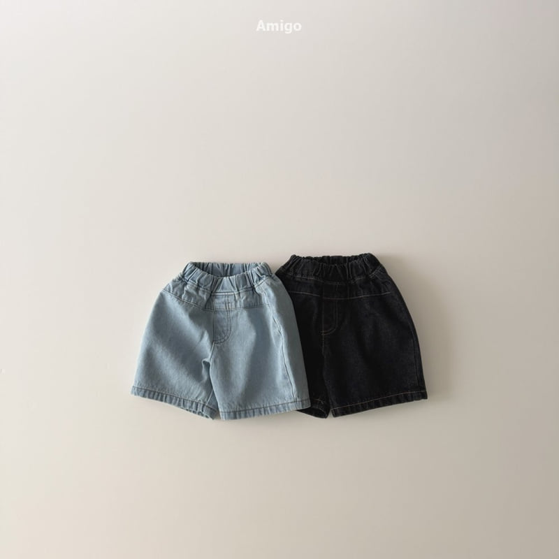 Amigo - Korean Baby Fashion - #babywear - Mid Wide Denim Pants - 4