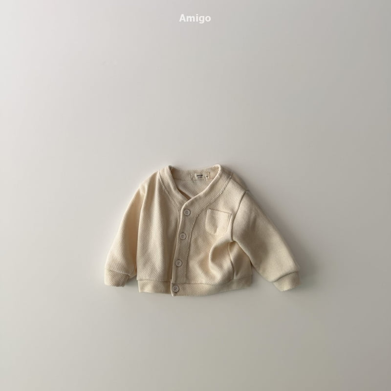 Amigo - Korean Baby Fashion - #onlinebabyboutique - Bread Cardigan - 2