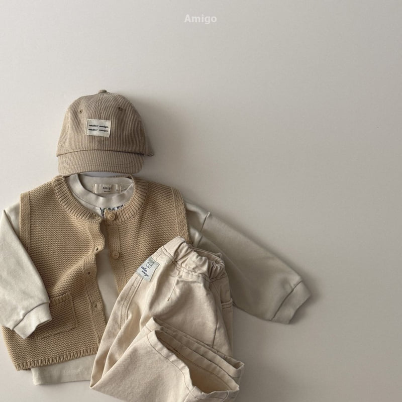 Amigo - Korean Baby Fashion - #onlinebabyboutique - Double-Knit Vest - 11