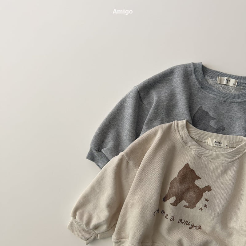 Amigo - Korean Baby Fashion - #onlinebabyshop - Soft Cat Sweatshirt - 6