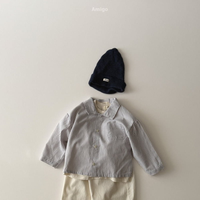 Amigo - Korean Baby Fashion - #onlinebabyshop - Stripe Shirt - 11