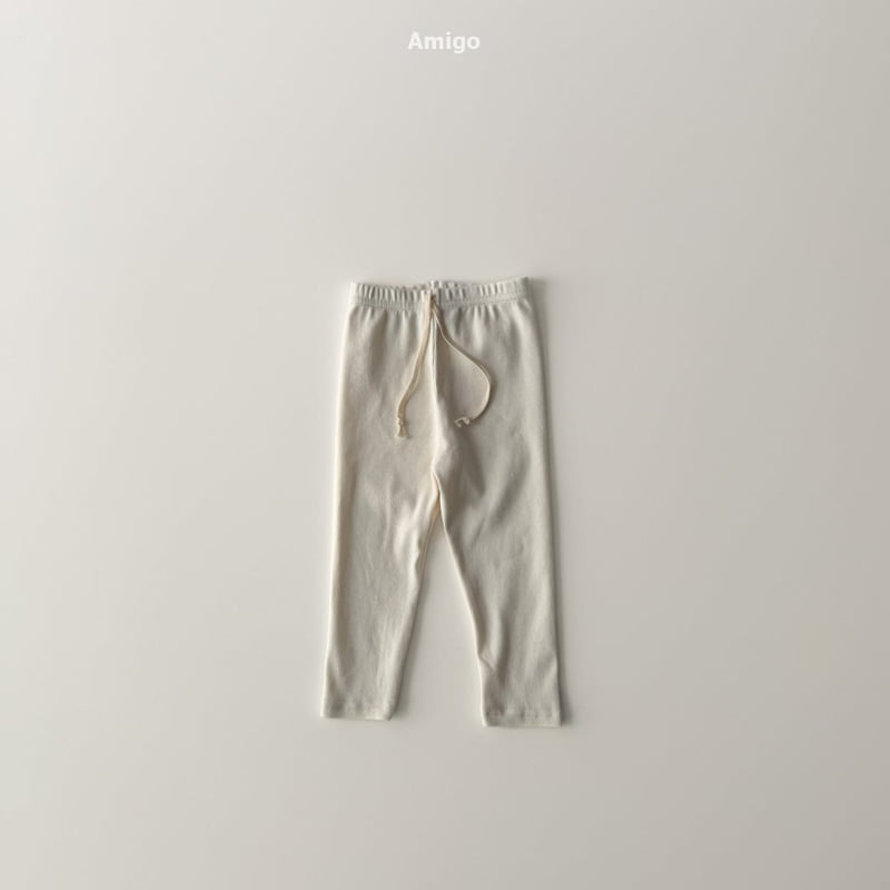 Amigo - Korean Baby Fashion - #onlinebabyshop - Heat Rib Leggings - 6