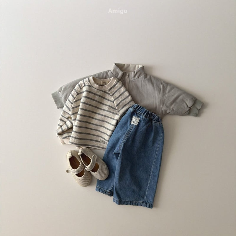 Amigo - Korean Baby Fashion - #onlinebabyshop - Wide Denim Pants - 11