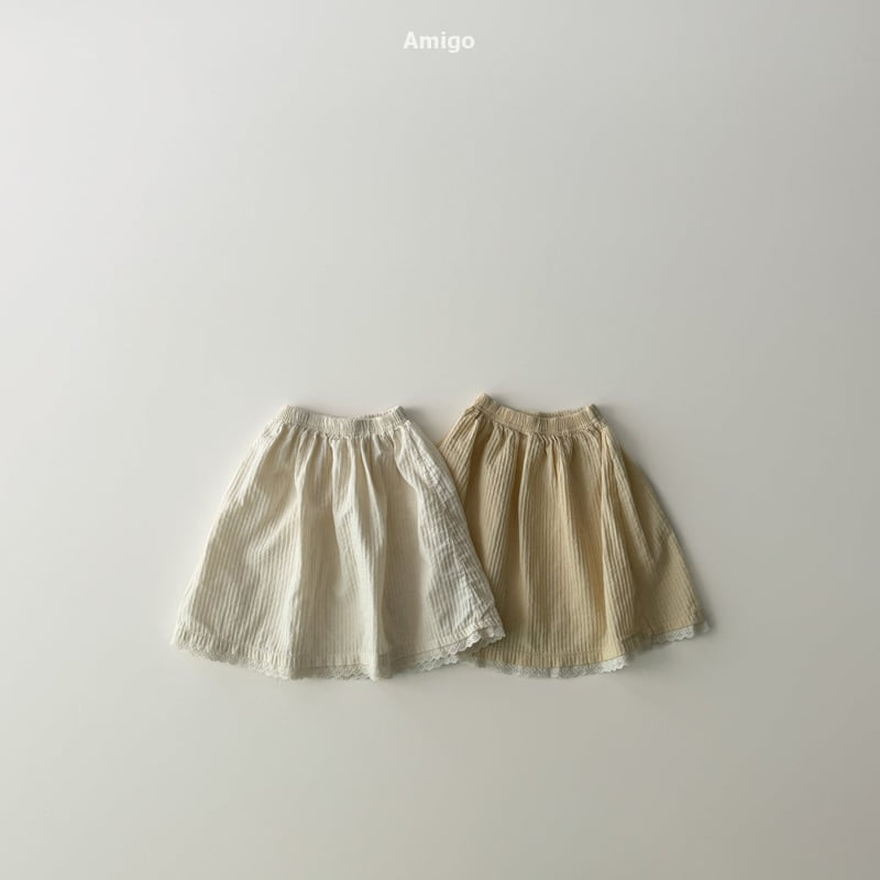 Amigo - Korean Baby Fashion - #onlinebabyboutique - Chouchou Shirring Skirt - 4