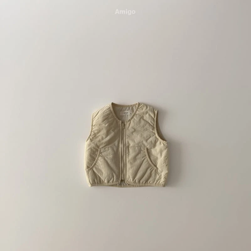 Amigo - Korean Baby Fashion - #onlinebabyshop - Marte Quilted Vest - 2