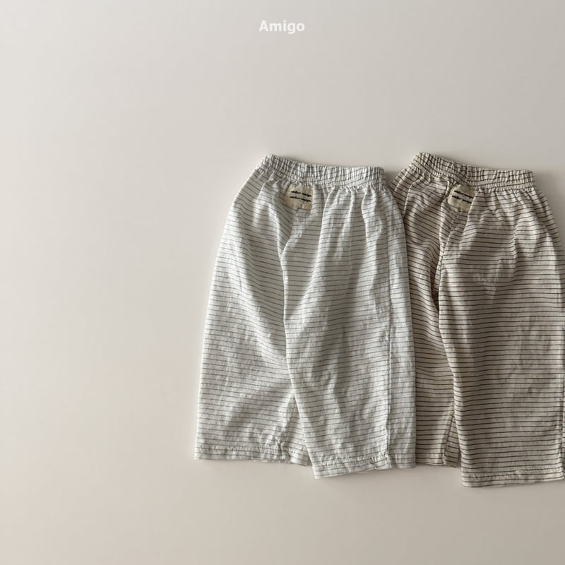 Amigo - Korean Baby Fashion - #onlinebabyshop - Slub Stripe Pants - 7