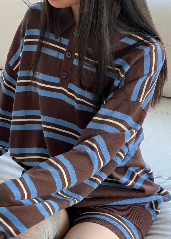 Another Avenue - Korean Women Fashion - #momslook - French Stripe Shorts - 7