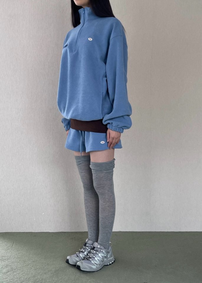 Another Avenue - Korean Women Fashion - #momslook - Terry Poly Half-Zip - 7