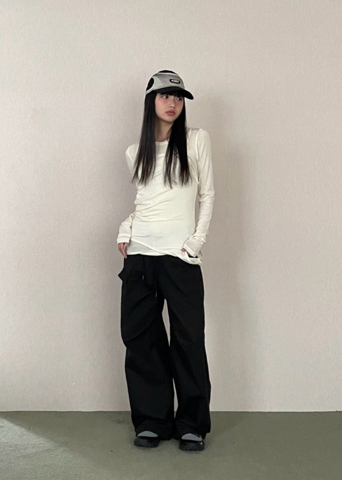 Another Avenue - Korean Women Fashion - #vintagekidsstyle - Diagonal Pocket Chino Pants - 5