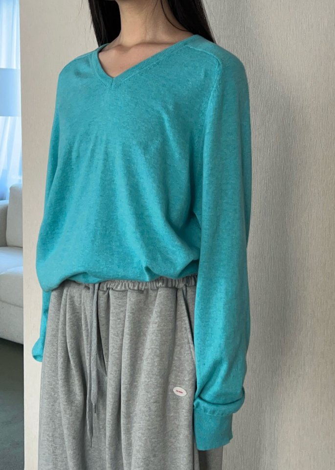 Another Avenue - Korean Women Fashion - #womensfashion - Basic V-Neck Knit - 12