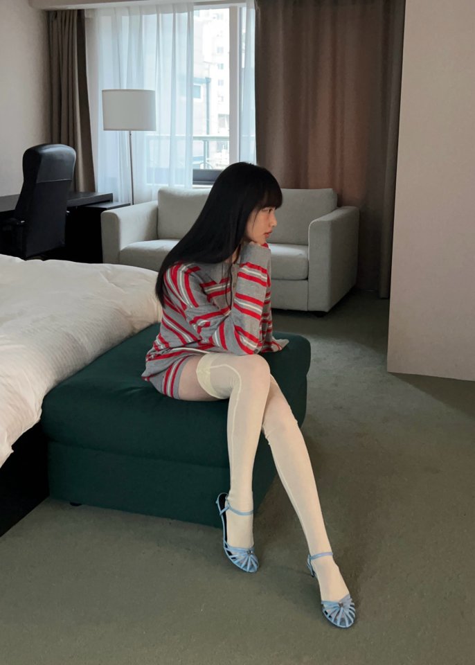 Another Avenue - Korean Women Fashion - #womensfashion - French Stripe Collar Knit - 3