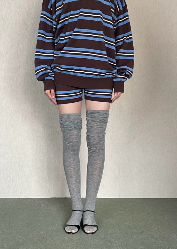 Another Avenue - Korean Women Fashion - #momslook - French Stripe Shorts - 4