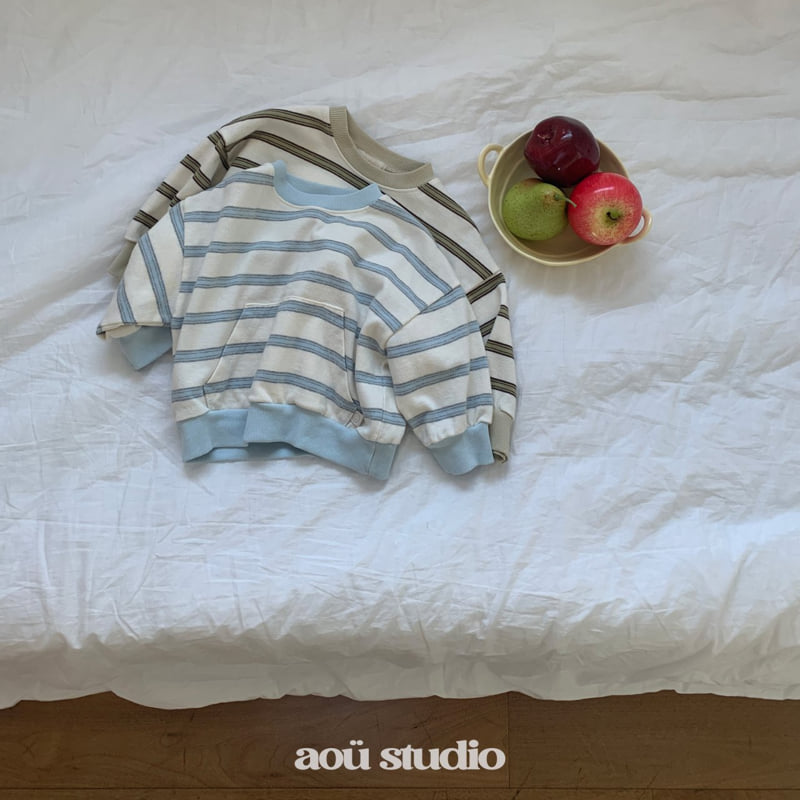 Aou Studio - Korean Baby Fashion - #babyboutique - Day Stripe Sweatshirt