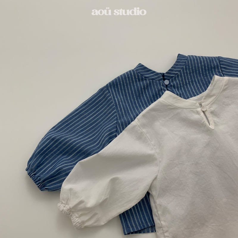Aou Studio - Korean Baby Fashion - #babyboutique - U Blouse - 10