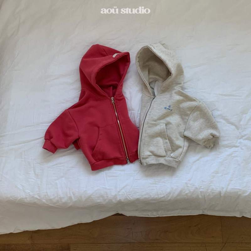 Aou Studio - Korean Baby Fashion - #babyboutiqueclothing - Aka Hoodie Zip-up - 12