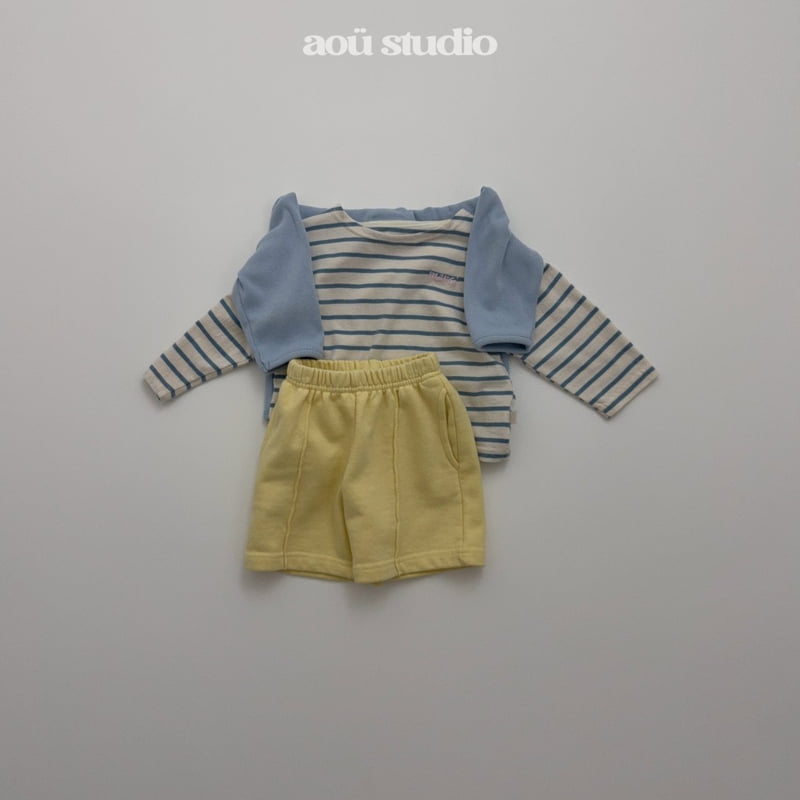 Aou Studio - Korean Baby Fashion - #babyclothing - French Tee - 8