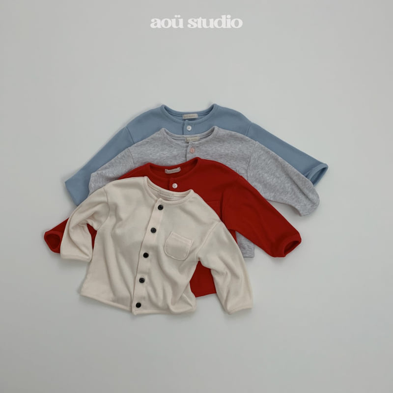 Aou Studio - Korean Baby Fashion - #babyclothing - Pocket Cardigan