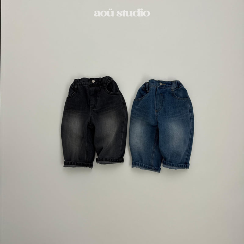 Aou Studio - Korean Baby Fashion - #babyfashion - Core Denim Pants