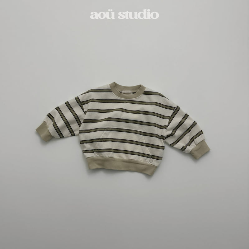 Aou Studio - Korean Baby Fashion - #babyclothing - Day Stripe Sweatshirt - 4