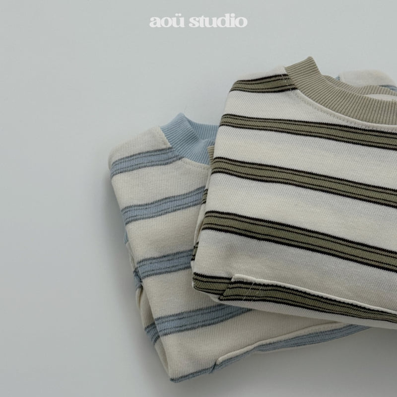 Aou Studio - Korean Baby Fashion - #babyfever - Day Stripe Sweatshirt - 5