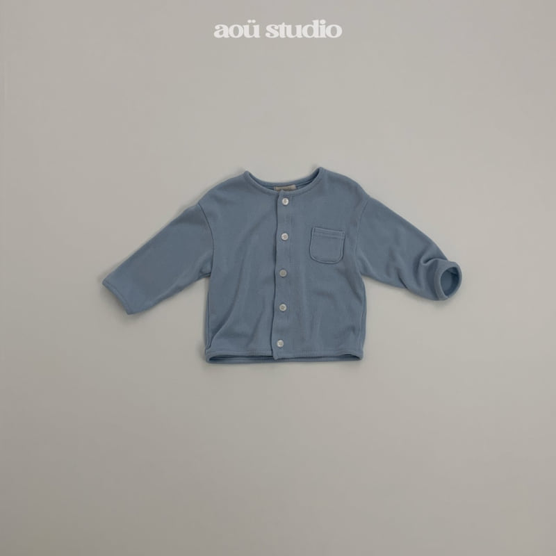 Aou Studio - Korean Baby Fashion - #babyfever - Pocket Cardigan - 3