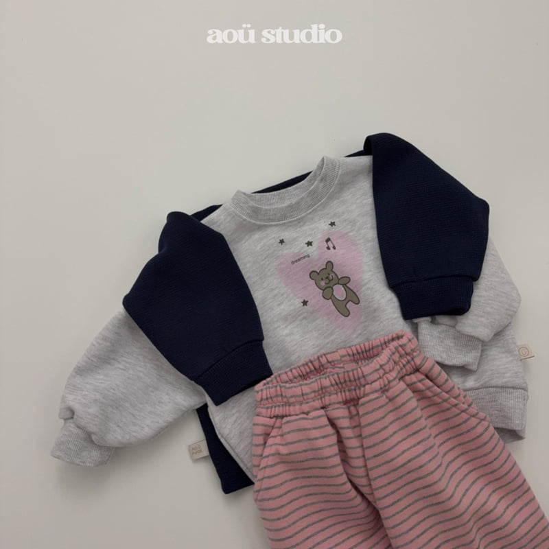 Aou Studio - Korean Baby Fashion - #babygirlfashion - Bonbon Stripe Jogger Pants - 6