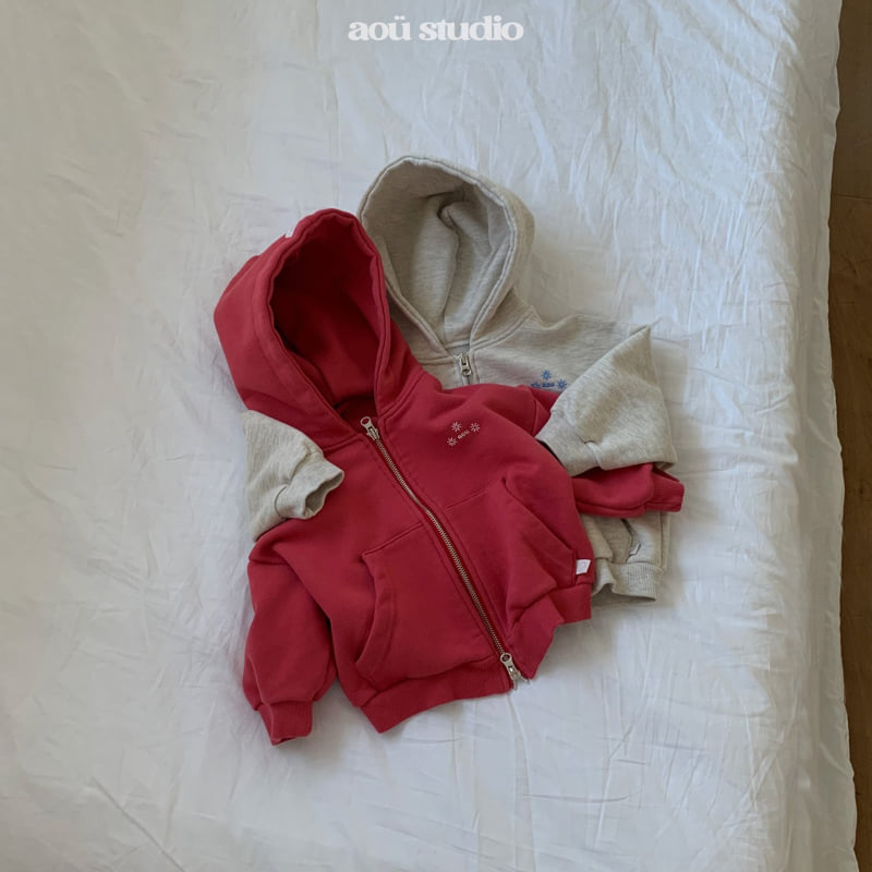 Aou Studio - Korean Baby Fashion - #babygirlfashion - Aka Hoodie Zip-up