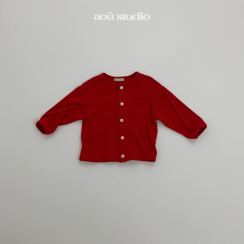 Aou Studio - Korean Baby Fashion - #babyfever - Pocket Cardigan - 4