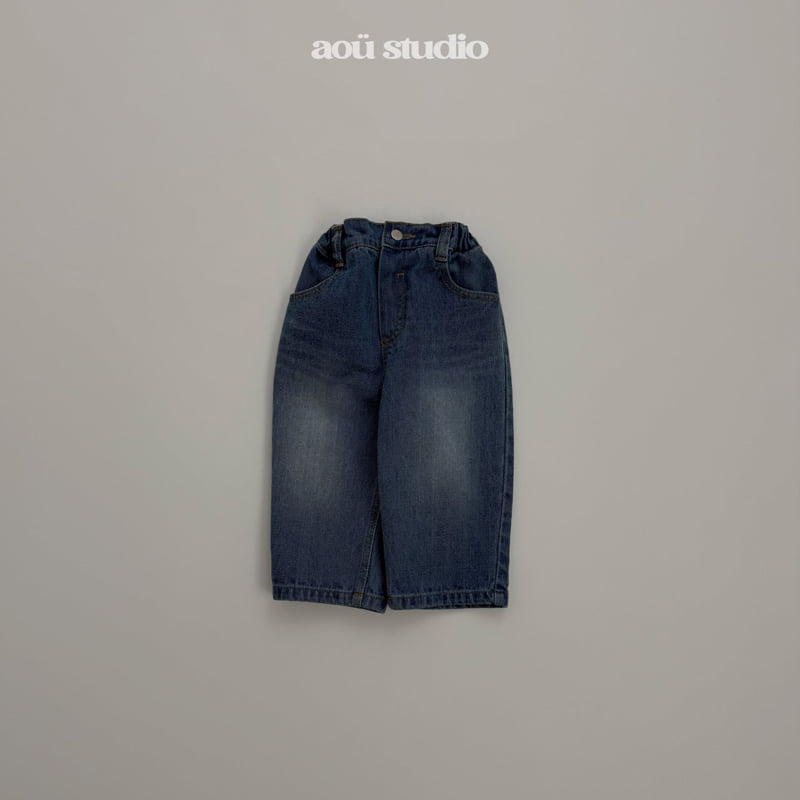 Aou Studio - Korean Baby Fashion - #babygirlfashion - Core Denim Pants - 4