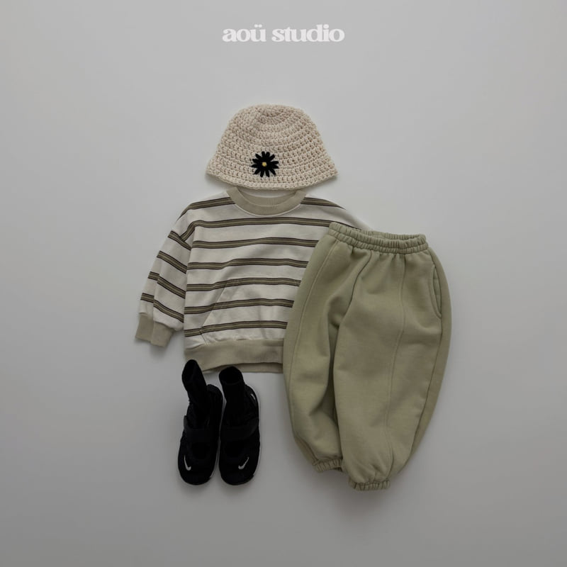 Aou Studio - Korean Baby Fashion - #babyoninstagram - Day Stripe Sweatshirt - 8