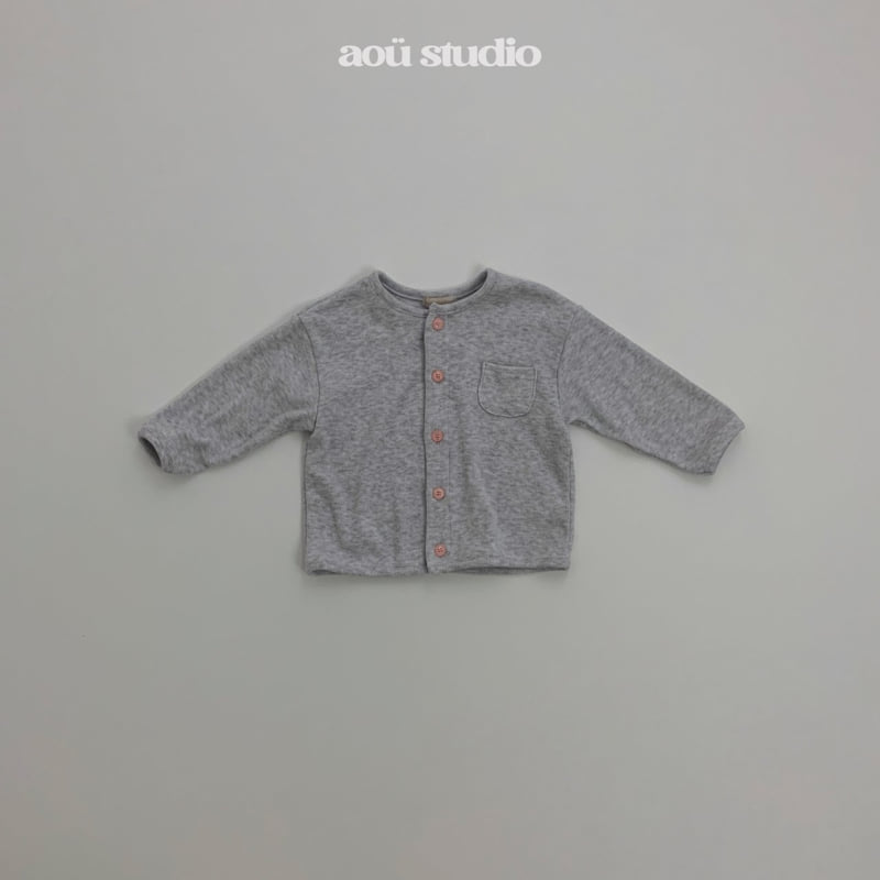 Aou Studio - Korean Baby Fashion - #babyoninstagram - Pocket Cardigan - 6