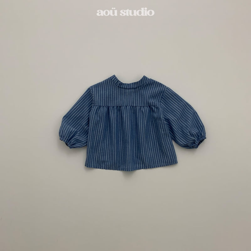 Aou Studio - Korean Baby Fashion - #babyoninstagram - U Blouse - 3
