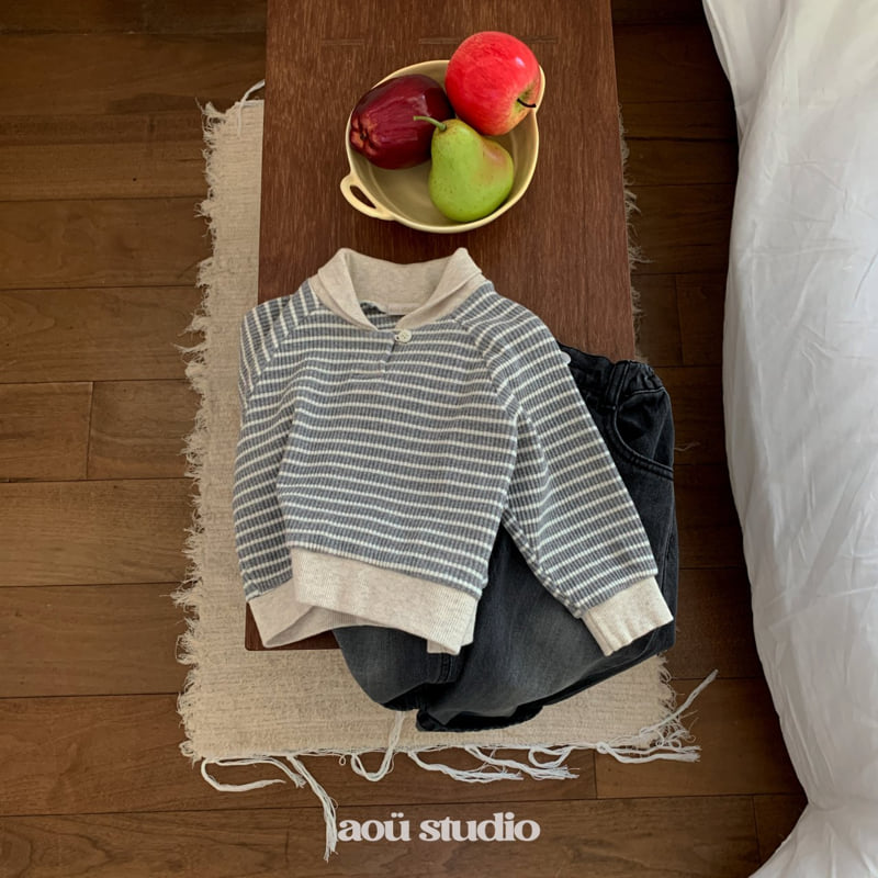 Aou Studio - Korean Baby Fashion - #babyoutfit - Core Denim Pants - 7