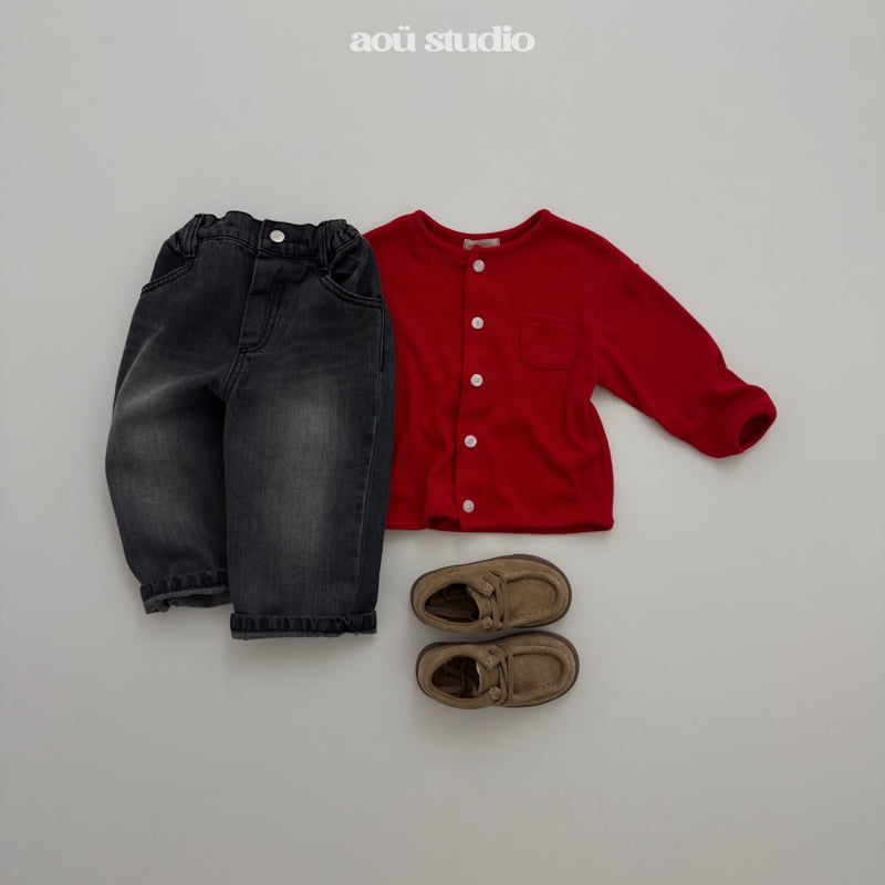 Aou Studio - Korean Baby Fashion - #babyoutfit - Core Denim Pants - 8