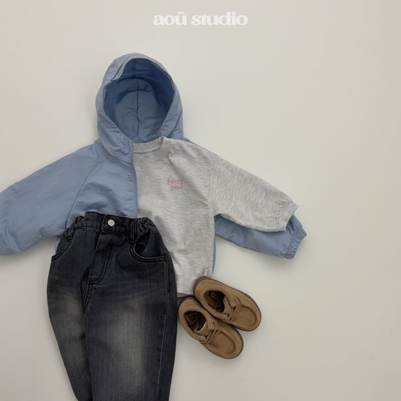 Aou Studio - Korean Baby Fashion - #babyoutfit - Hooded Cape Jumper - 7