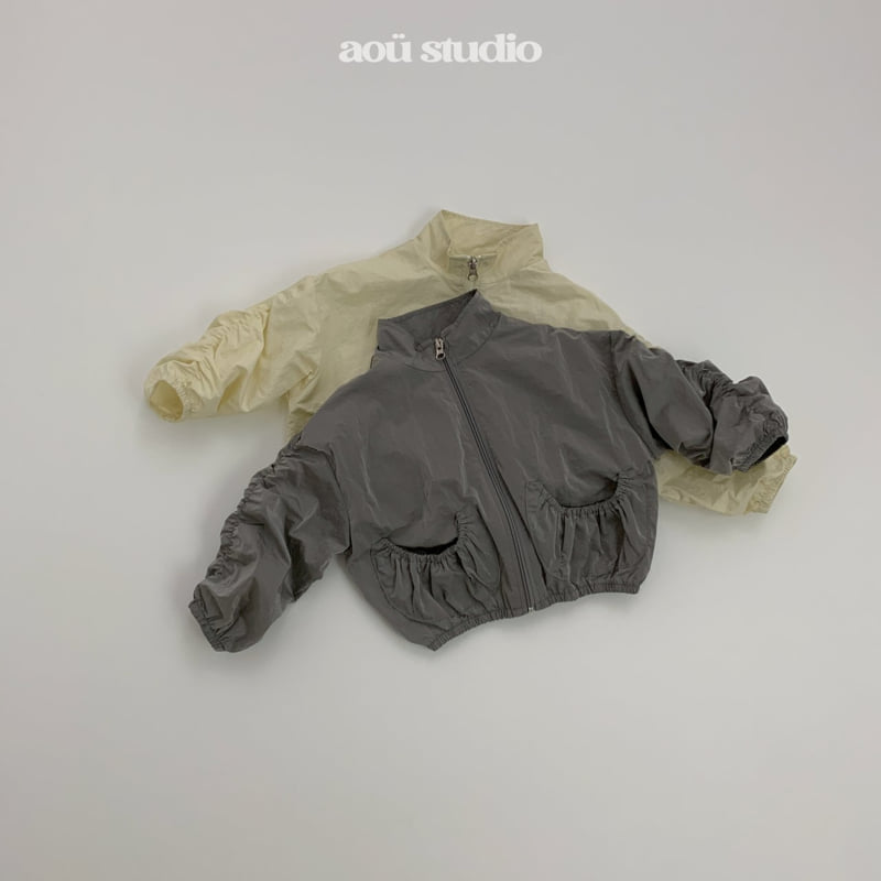 Shirring Windbreaker by Aou Studio for Baby - view 1
