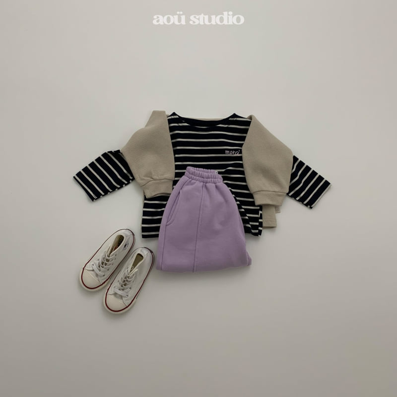 Aou Studio - Korean Baby Fashion - #babyoutfit - Spring Jogger Pants - 12