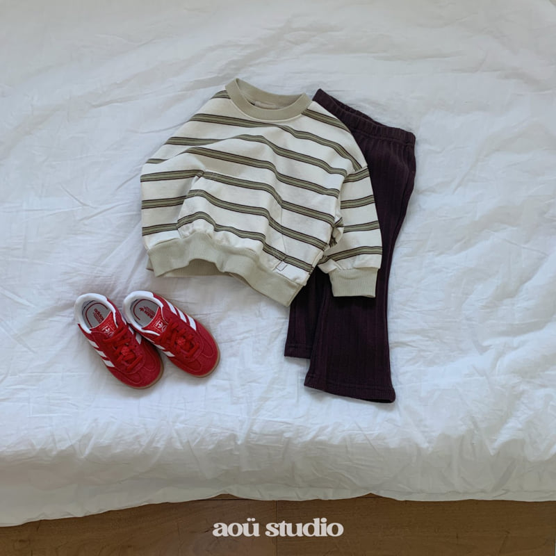 Aou Studio - Korean Baby Fashion - #babywear - Day Stripe Sweatshirt - 12