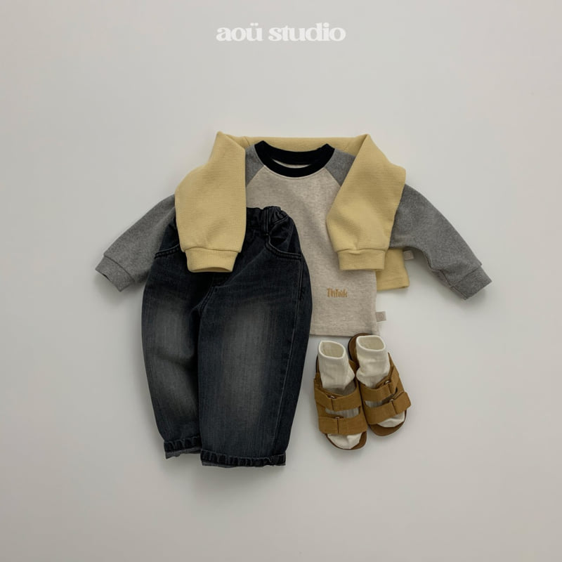 Aou Studio - Korean Baby Fashion - #onlinebabyboutique - Core Denim Pants - 10