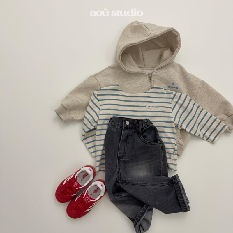 Aou Studio - Korean Baby Fashion - #onlinebabyboutique - Aka Hoodie Zip-up - 8