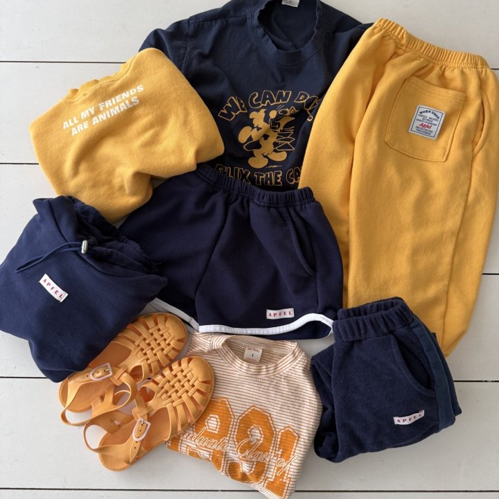 Apfel - Korean Children Fashion - #kidsshorts - Nero Terry Jogger Pants - 11