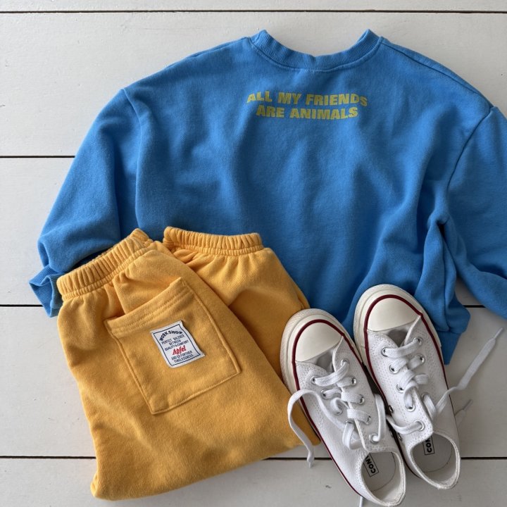 Apfel - Korean Children Fashion - #todddlerfashion - Friend Sweatshirt - 6