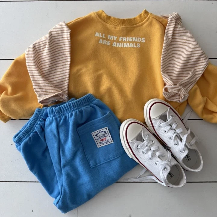 Apfel - Korean Children Fashion - #toddlerclothing - Friend Sweatshirt - 7