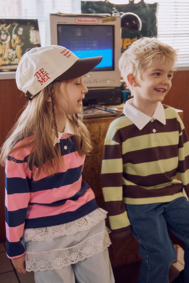 Apple Smile - Korean Children Fashion - #childofig - Mink Collar Tee - 6
